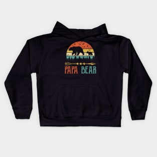 Papa Bear Vintage Kids Hoodie